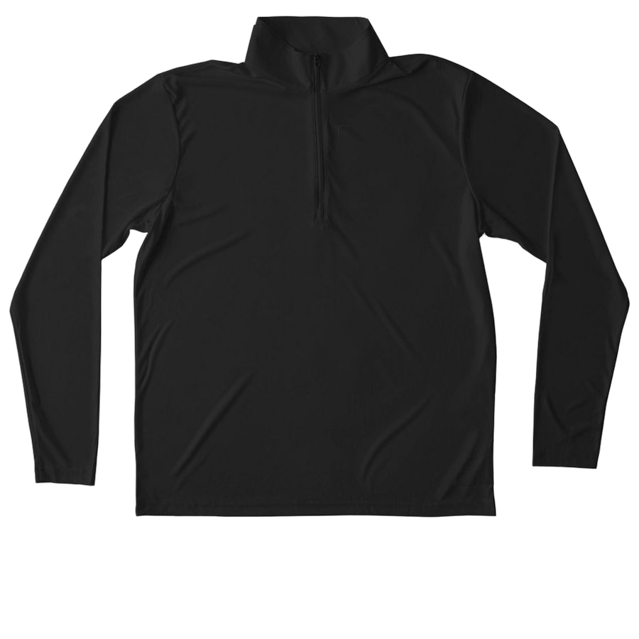 Black Unisex Performance Quarter Zip Pullover